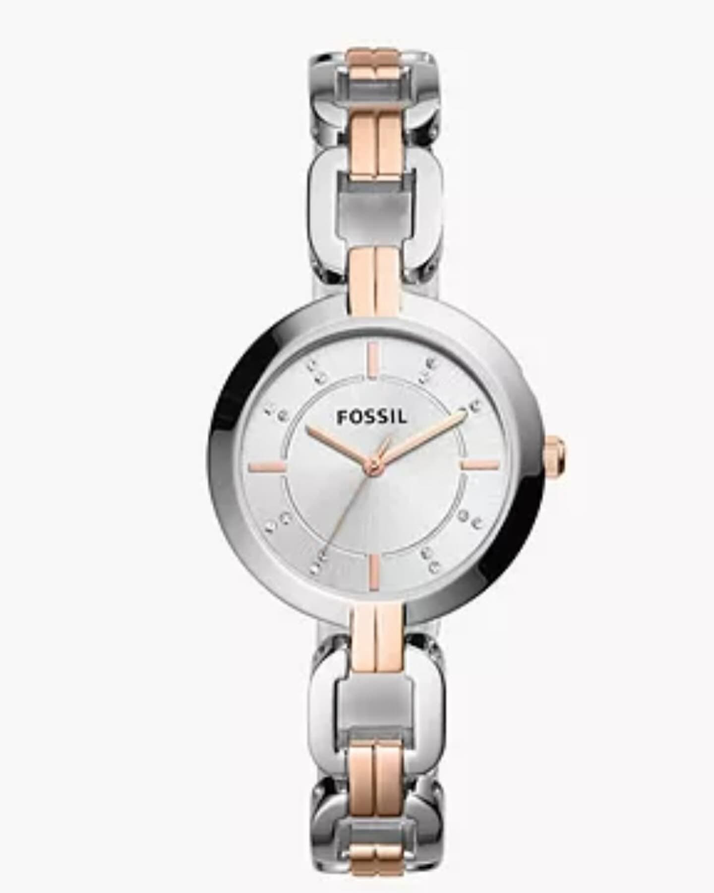 Montre Fossil Argenté Or Rosé