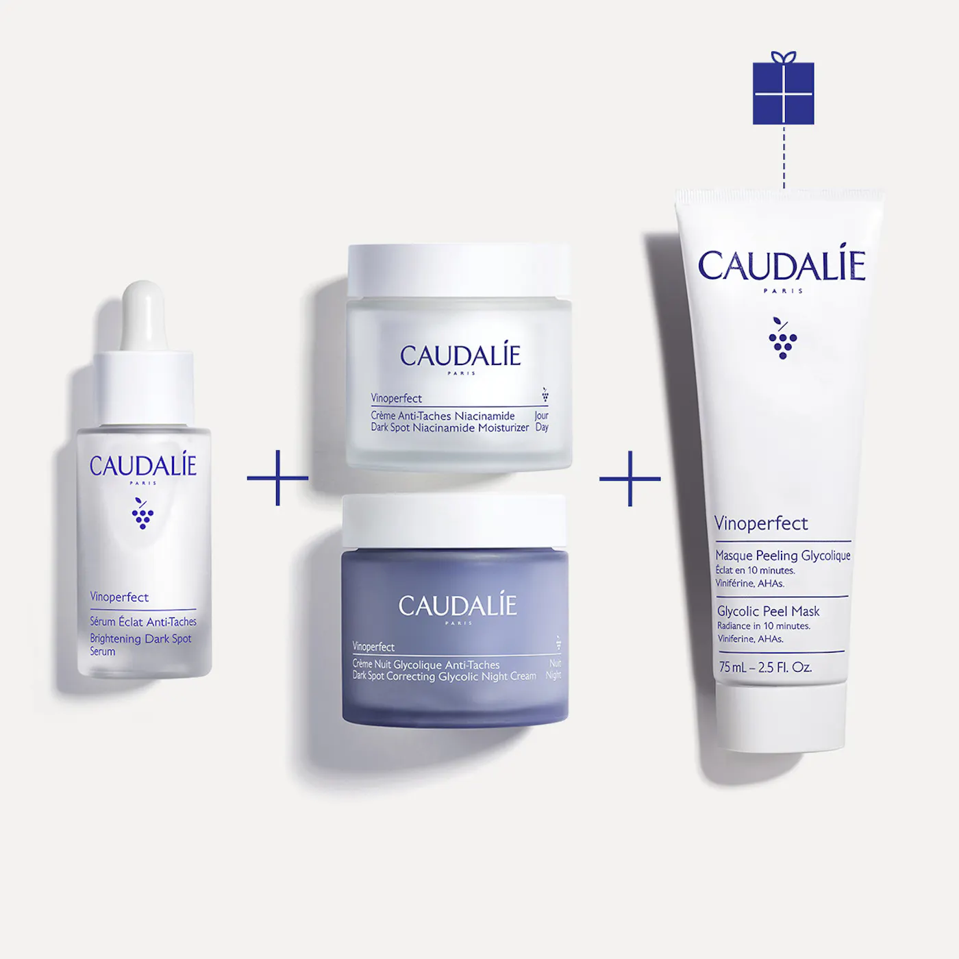 Caudalie Vinoperfect — Routine Éclat et Anti-Taches 4 soins