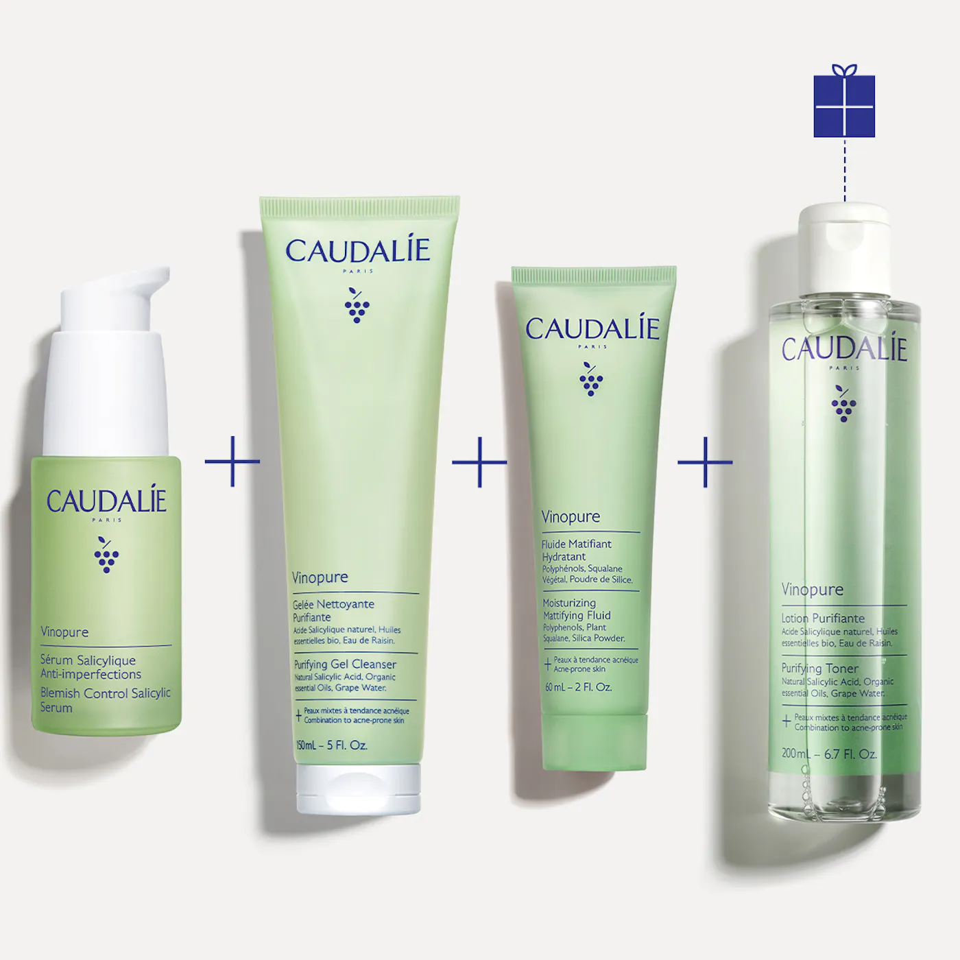 Caudalie Vinopure — Routine Anti-Imperfections à l’Acide Salicylique